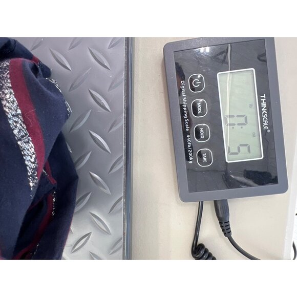 J Crew Metallic Stripe Popover Tunic Shirt Womens 16 Navy Cotton Blend Preppy - Picture 11 of 11